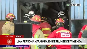 Equipos de los bomberos continúan con las acciones de rescate.