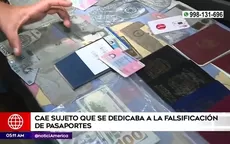 Rímac: Cae sujeto que se dedicaba a la falsificación de pasaportes - Noticias de rimac