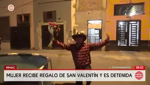 Grupo Terna captura a mujer tras falsa sorpresa por San Valentín en el Rímac. Foto y video: América Noticias