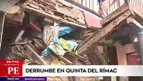 Derrumbe en quinta deja a 5 familias afectadas. Foto: América Noticias