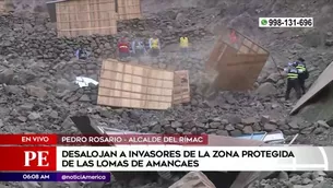 Desalojo en el Rímac. América Noticias