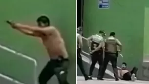 Dictan prisión preventiva a hombre que amenazó con dispararle a policías en el Rímac - Foto y video: América Noticias