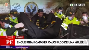 Encuentran cadáver en el Rímac. Foto y video: América Noticias