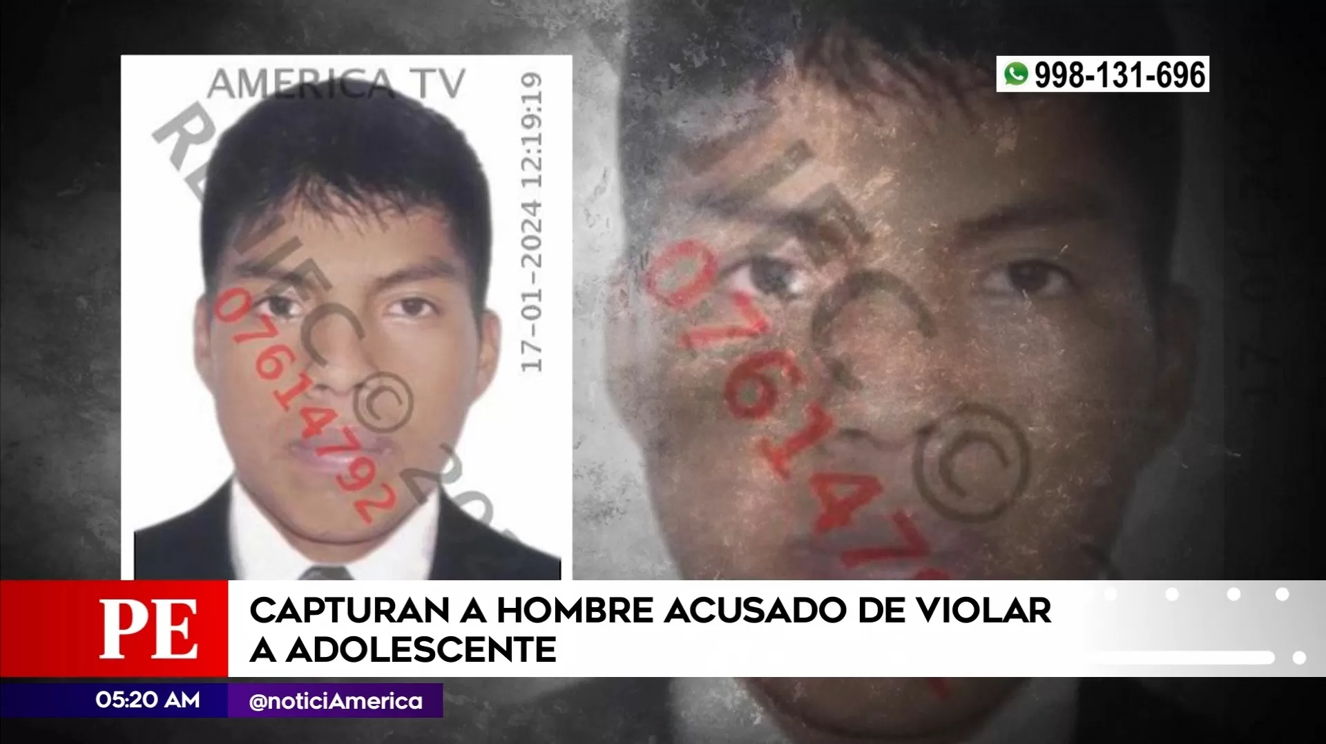 Hombre acusado de abusar de adolescente. Foto: América Noticias