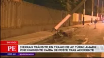 Accidente en el Rímac. América Noticias