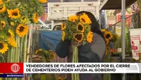 Vendedores afectados por cierre de cementerios.