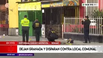 Disparan contra local comunal en el Rímac. Foto y video: América Noticias