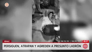 Vecinos del Rímac capturan y golpean a sujeto que acuchilló a joven. Foto y video: América Noticias