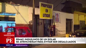 Desalojo en el Rímac. América Noticias