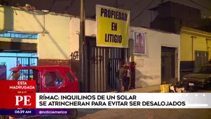 Desalojo en el Rímac. América Noticias