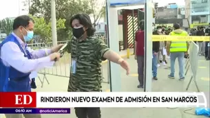 Postulantes en San Marcos. América Noticias