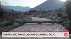 Río Rímac supera umbral rojo y enciende alarmas en Chosica