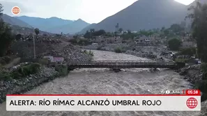 Río Rímac supera umbral rojo y enciende alarmas en Chosica. Foto y video: América Noticias