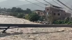 COAR en Lurigancho-Chosica suspende clases por alerta de aumento de caudal en el río Rímac. / Video: Canal N