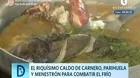 El riquísimo caldo de carnero, parihuela y menestrón para combatir el frío