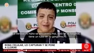 Roba celular, lo capturan y se pone a llorar en el Cercado