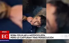 Roba celular a motociclista, pero lo capturan tras persecución  - Noticias de tepha-loza