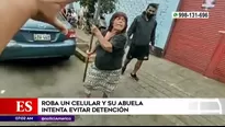 Policía evitó que familiar del detenido interfiera con la captura.