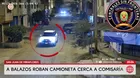 Roban camioneta a balazos en San Juan de Miraflores