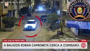 Roban camioneta a balazos en San Juan de Miraflores. Foto y video: América Noticias