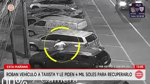 Roban camioneta a taxista en La Molina y le piden 4 mil soles. Foto y video: América Noticias 