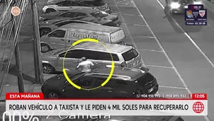 Roban camioneta a taxista en La Molina y le piden 4 mil soles. Foto y video: América Noticias 