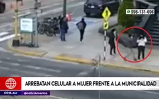 Roban celular a mujer frente a la municipalidad de Magdalena - Noticias de roban-minivan