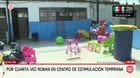 Roban por cuarta vez en centro de estimulación en el Callao