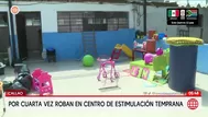 Roban por cuarta vez en centro de estimulación en el Callao