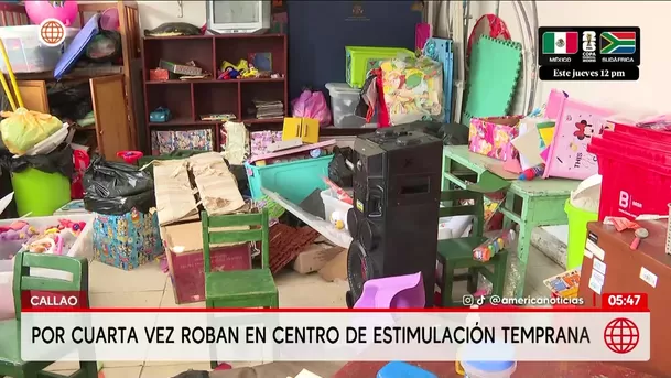 Roban por cuarta vez en centro de estimulación en el Callao. Foto: América Noticias
