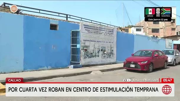 Roban por cuarta vez en centro de estimulación en el Callao. Foto: América Noticias