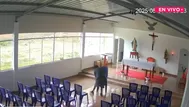 Robo en capilla: ladrón se llevó más de 40 sillas en Huánuco