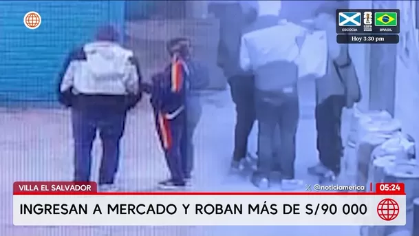 Roban más de 90 mil soles de mercado en Villa El Salvador. Foto: América Noticias