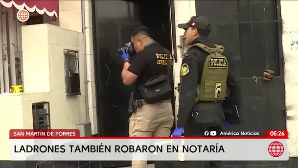 Roban más de S/ 60 mil en casa de cambio de San Martín de Porres. Foto: América Noticias