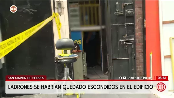Roban más de S/ 60 mil en casa de cambio de San Martín de Porres. Foto: América Noticias