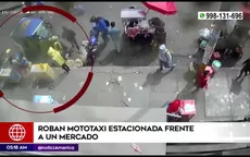 Robaron mototaxi estacionado frente a un mercado en San Juan de Lurigancho - Noticias de estadio-san-marcos