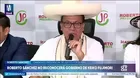 Roberto Sánchez no reconocerá eventual gobierno de Keiko Fujimori