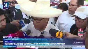 Candidato de Juntos por el Perú aseguró que su eventual gobierno priorizará la democracia, la lucha contra el hambre y la agricultura./ Video: Canal N