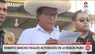 Roberto Sánchez dejó plantados a simpatizantes y comerciantes durante actividad en Piura