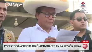 El candidato presidencial Roberto Sánchez realizó actividades proselitistas en la región Piura, donde sostuvo reuniones con dirigentes y participó en un mitin político en Tambogrande./ Video: América Noticias