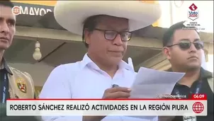 El candidato presidencial Roberto Sánchez realizó actividades proselitistas en la región Piura, donde sostuvo reuniones con dirigentes y participó en un mitin político en Tambogrande./ Video: América Noticias