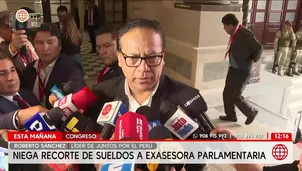 Roberto Sánchez niega cobros irregulares a ex asesora parlamentaria. Foto y video: América Noticias