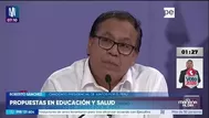Debate presidencial: Roberto Sánchez propone mejorar salarios docentes, reforzar alimentación escolar y construir policlínicos