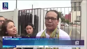 Candidato de Juntos por el Perú asegura que movilización será pacífica y exige que se respeten los recursos presentados ante organismos electorales./ Video: Canal N