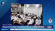 Roberto Sánchez se reúne con mineros informales
