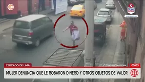Robo de 20 mil soles en el Cercado de Lima. Foto y video: América Noticias