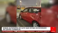 Robo de autopartes en cochera de Makro en San Juan de Lurigancho
