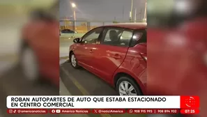 Robo de autoparte de auto en Makro de San Juan de Lurigancho 