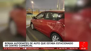 Robo de autoparte de auto en Makro de San Juan de Lurigancho 