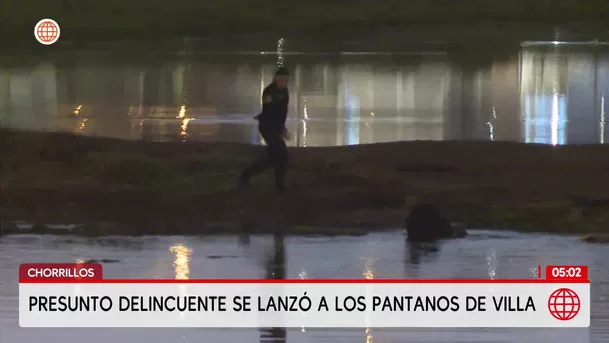 Robo en Chorrillos: Presunto delincuente se ocultó tres horas en los Pantanos de Villa. Foto: América Noticias